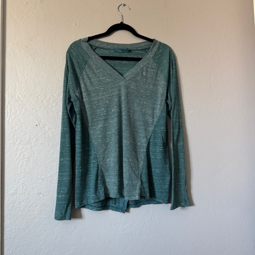 Prana Green Fitted Blouse